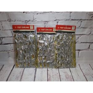 Vintage Target Stores Christmas Garland‎ 9' Made In Japan - 3 Packs